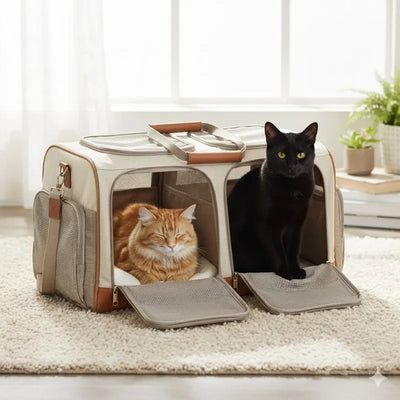 Sac de trnasport pour 2 chats