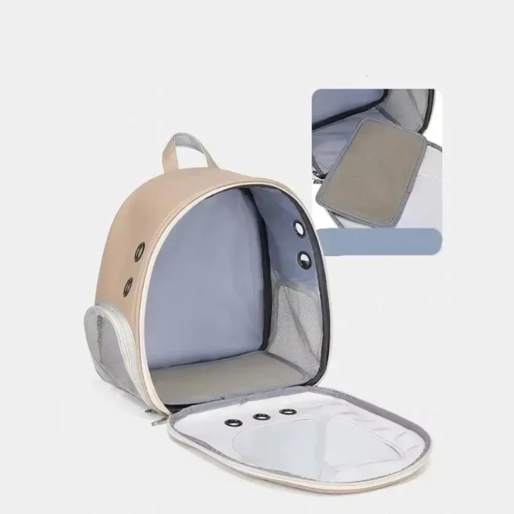 Sac de transport avec fenêtre transparente blanc