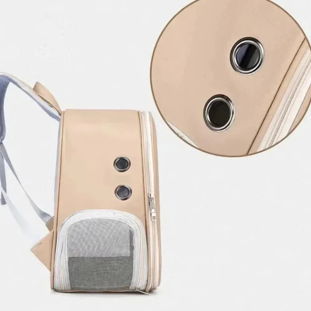 Sac de transport avec fenêtre transparente blanc