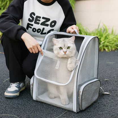 Sac à dos pour chat GreyMesh