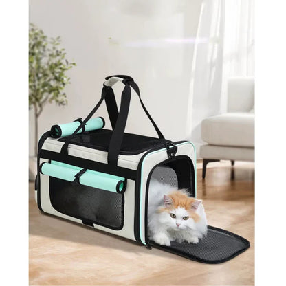 Sac de transport pour chat avec chat à l'interieur