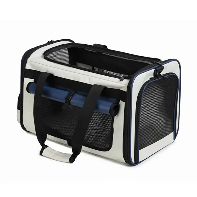 sac de transport pour chat bleu