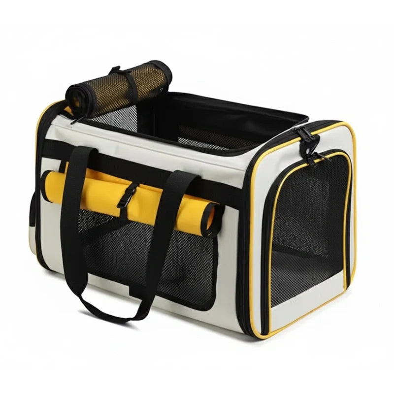 Sac de trnsport pour chat jaune