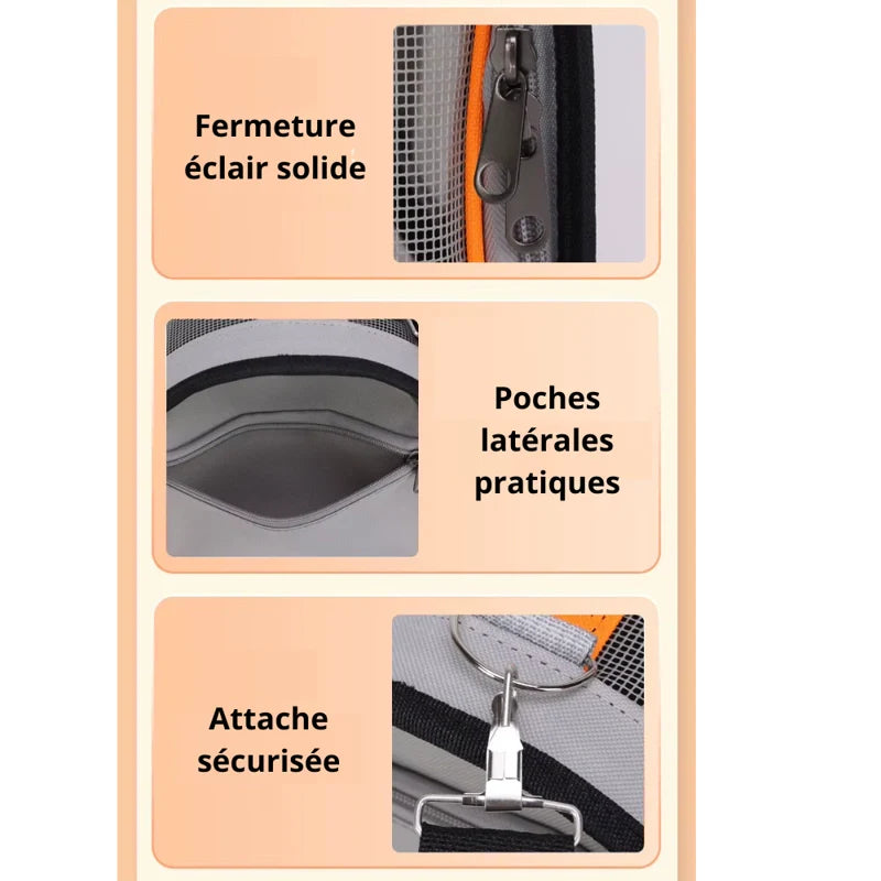 Sac bandoulière pour chat SkyCarry