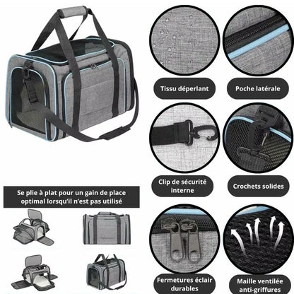 Sac de transport pour chat extensible AirLounge