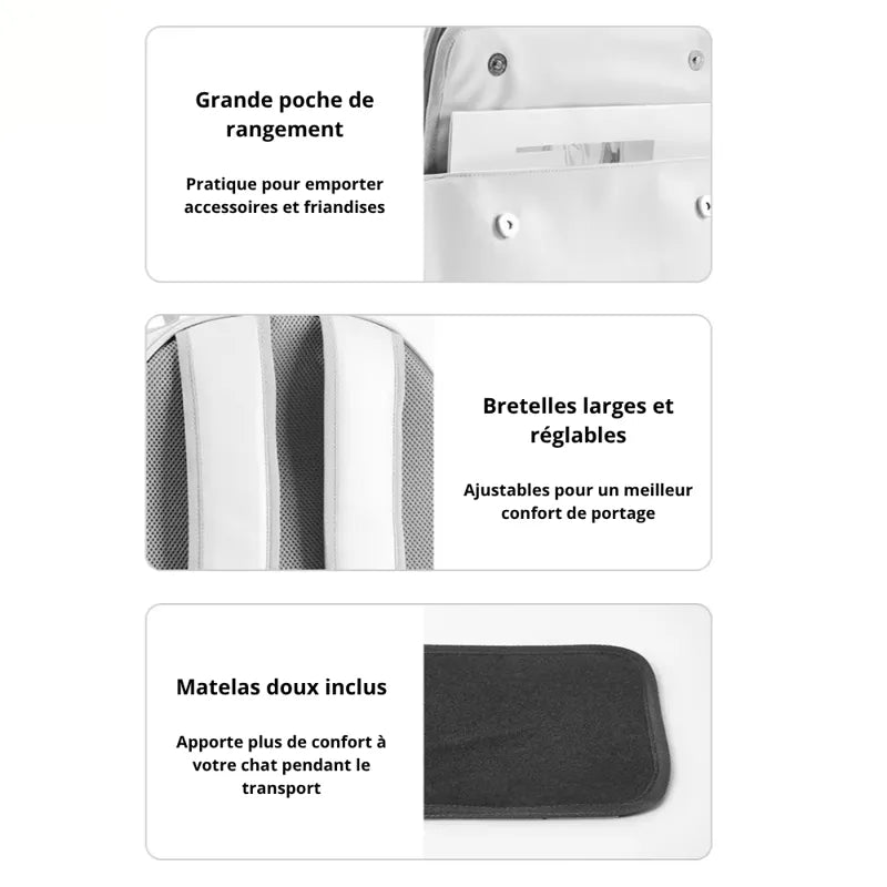 Sac de transport pour chaton PeachShell