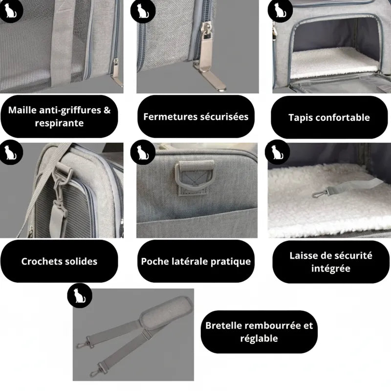 Sac transport chat voiture RoadEase